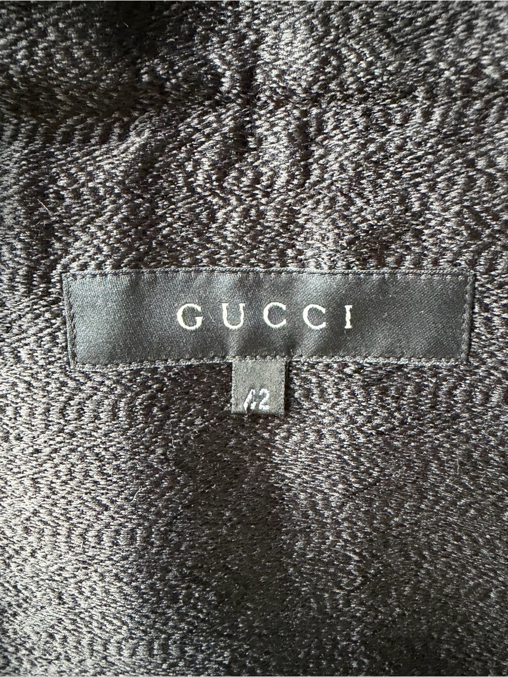 Luxurious GUCCI Tom Ford era black sharkskin blazer like new Italy 42 - Picture 6 of 15